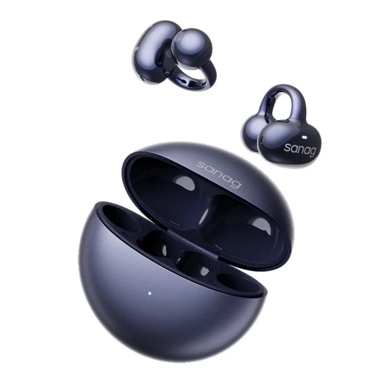 Sanag S6S Free Clip Open Ear Earphone Ear Clip 3D Stereo Sound Bluetooth Headphones OWS Sport Wireless Headset TWS Earbuds