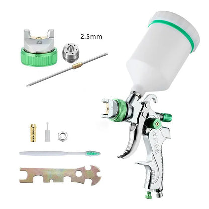 HVLP Professional Spray Gun 1.4/1.7/2.0/2.5mm Steel Nozzle Gravity Spray Gun Portable Car Paint Spray Gun DIY Spray Paint Kit