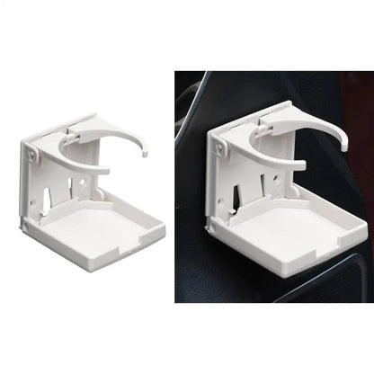 Cup Holder Folding Drink Holders Car Cup Holder for Trucks Car RVs Marine Boat , White, 102x94mm