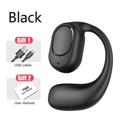 Wireless Headphones Bluetooth Headset With Microphone Bone Conduction Handsfree Noise Canceling Earphones For Driving Audifonos