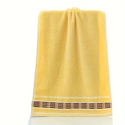 3pcs Towel, Thickened Soft Absorbent Skin-friendly Household Towel For Adult Couple Kids