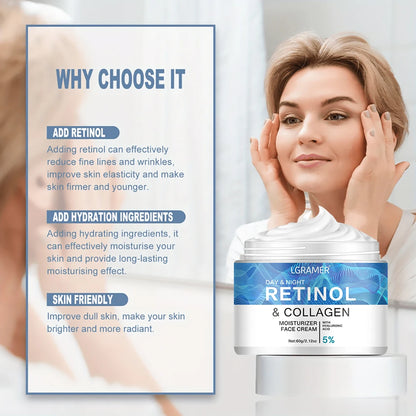 Retinol Firming Face Cream Lifting Neck Anti-aging Remove Wrinkles Night Day Cream Moisturizing Facial Serum Body Skin Care