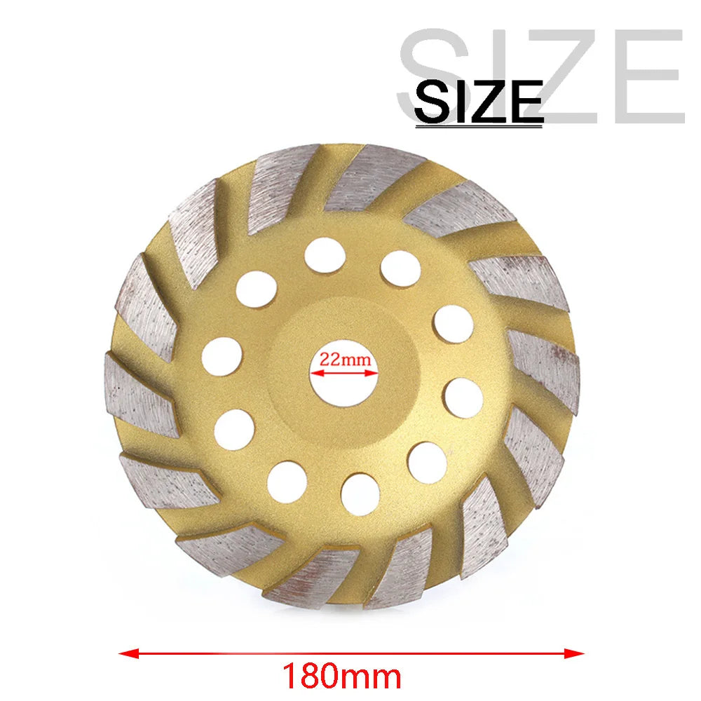 80/100/125/150/180mm Diamond Segment Grinding Cup Wheel Disc for Concrete Granite Stone Ceramic Grinding Cutting Wheel 1pc