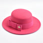 Fedora Hat for Women Fashion Formal Wedding Decorate Church Cap Flat Top Bow Party Jazz Hat Chapeau Femme