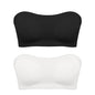 Women's Sexy Strapless Push Up Bra Removable Padded Seamless Ice Silk Top Women Invisible Beauty Back Anti-slip Off-shoulder Bra