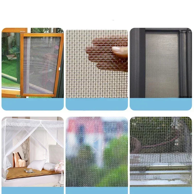 Adhesive Mosquito Net Repair Tape Adhesive Mesh Screen Tape Window Door Waterproof Mosquito Net Patch Fix Mesh Netting Broken