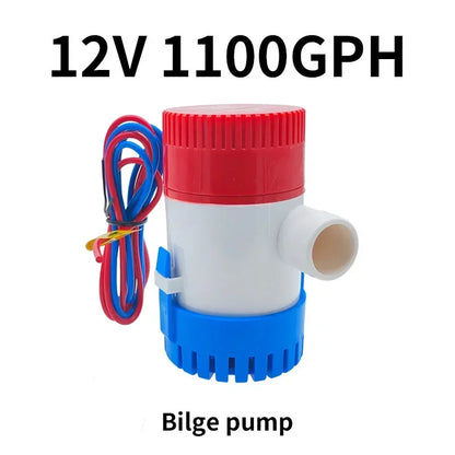 Bilge pump drain kit 12v 24V 750gph 1100GPH water pump used in boat seaplane motor homes houseboat water  submersible water pump