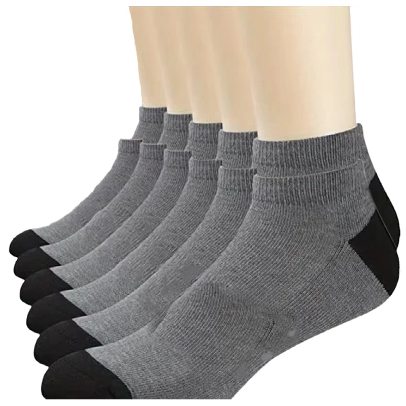 10pairs Men's Fashion Cotton Breathable Comfortable Ankle Socks, Men's Summer Socks