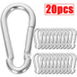 10/20/30Pcs Mini Carabiner Keychain Alluminum Alloy D-ring Buckle Spring Carabiner Snap Hook Clip Keychains Outdoor Camping Tool