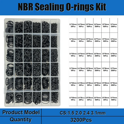 Rubber O Ring Sealing Washer Plumbing Gasket Oil Resistant Oring Automobile Plumbing Faucet Water Repair Black NBR Seal O-Ring