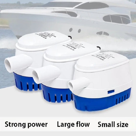 Automatic Boat Marine Water Pump 12V Bilge Pump 1100GPH  Submersible Yacht Boat Motor Seaplane Houseboat Pump