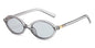 Fashion Oval Simple Literary Sunglasses Women Retro Small Frame Commuting Sunglasses Luxury Brand Design Travel Sunglasses UV400