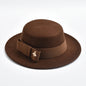 Fedora Hat for Women Fashion Formal Wedding Decorate Church Cap Flat Top Bow Party Jazz Hat Chapeau Femme