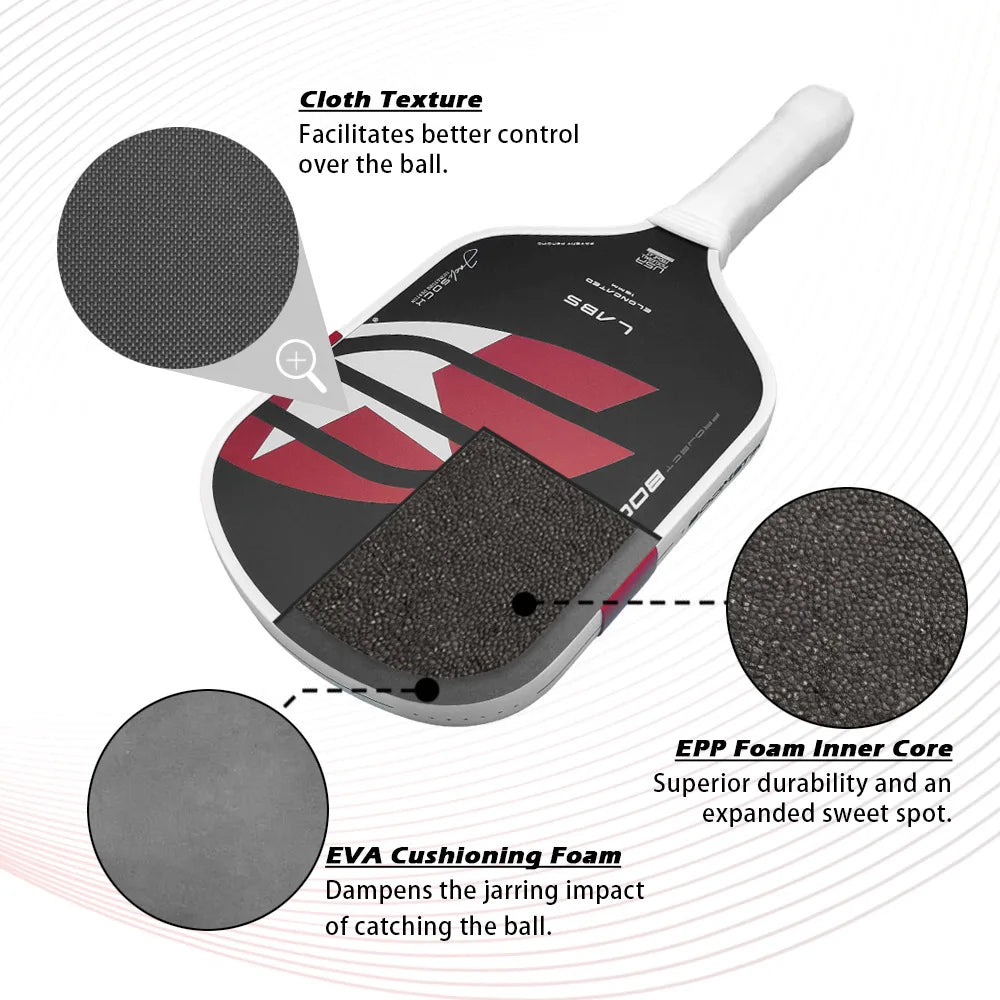 WNONSO Professional Carbon Fiber Pickleball Racket Thermoformed 16mm EPP Foam Core boomstick Pickleball Paddle Meets USAPA Specs