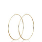2pcs 30-100mm Small Big Circle Hoop Earrings for Women Men, Stainless Steel Ear Ring Fashion Jewelry Gift Nightclub DJ