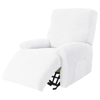 Recliner Sofa Cover Lazy Chair Solid Color Cushion Cover Sofa Cover 1/2/3/4 Seat Waterproof Leaf Texture Sofa