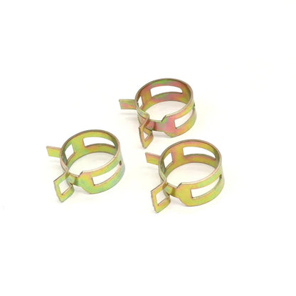 10 Pieces of Manganese Steel Spring Clamps Pressure  Galvanized Elastic Cramp Hose Cramp Water Pipe Clamps