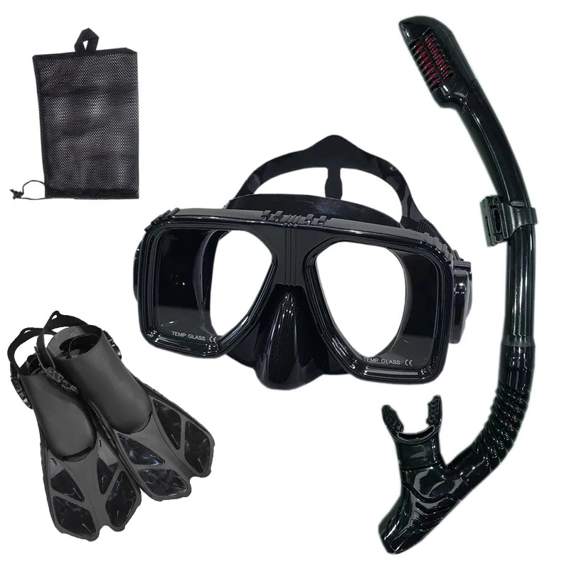 Snorkel Diving Mask  and  Goggles Diving Swimming Tube Set  Adult Unisex