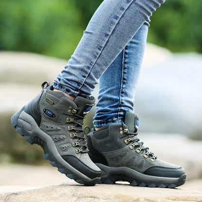 Outdoor Waterproof Hiking Boots Men Women Winter Shoes Walking Climbing Hiking Shoes Mountain Sport Boots Hunting Mens Sneakers