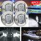 3Inch 6 Led Round Chrome Marine LED Transom Mount Stern Anchor Navigation Light Waterproof Boat Marine Lights 6-2835-SMD 12V DC