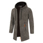 Sweatwear Men's Hoodies Long Sleeve Sweatshirts for Men Zipper Hooded Mens Oversize Winter Top Jacket Coat Black Sweater