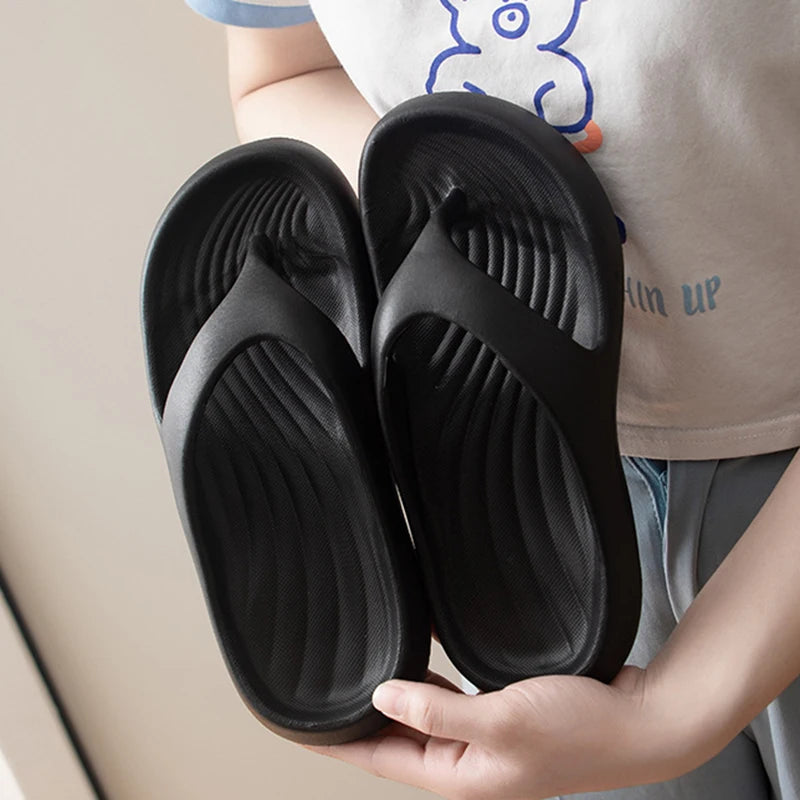 Lucyever Soft Eva Platform Flip Flops Women Beach Non Slip Thick Sole Woman Slippers Ultra Lightweight Clip Toe Slides Shoes