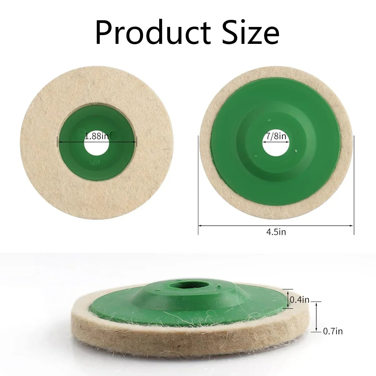 5/10Polishing Wheels Polishing Pad Grinding Disc Angle Grinder Accessories Angle Grinder WheelFelt Polishing Disc Polisherwheel