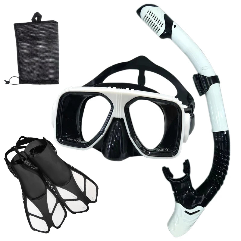 Snorkel Diving Mask  and  Goggles Diving Swimming Tube Set  Adult Unisex