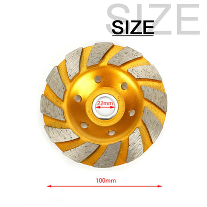 80/100/125/150/180mm Diamond Segment Grinding Cup Wheel Disc for Concrete Granite Stone Ceramic Grinding Cutting Wheel 1pc