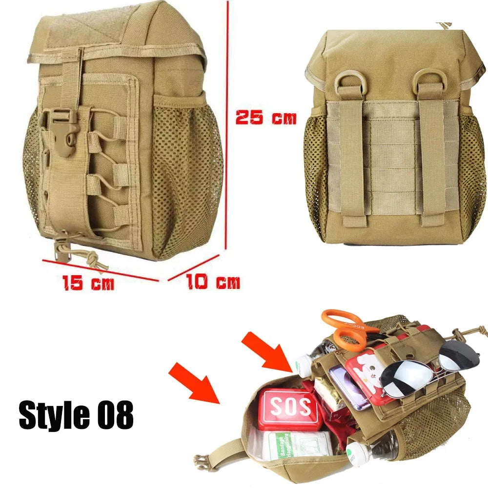 Ophidian IFAK EDC Bag Waist Belt Pack Hunting Vest Emergency Tools Pack Outdoor Medical First Aid Kit Camping Survival Pouch