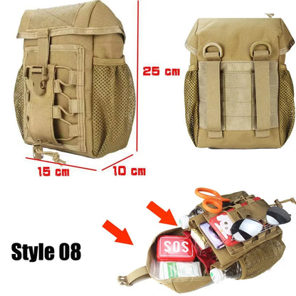 Ophidian IFAK EDC Bag Waist Belt Pack Hunting Vest Emergency Tools Pack Outdoor Medical First Aid Kit Camping Survival Pouch