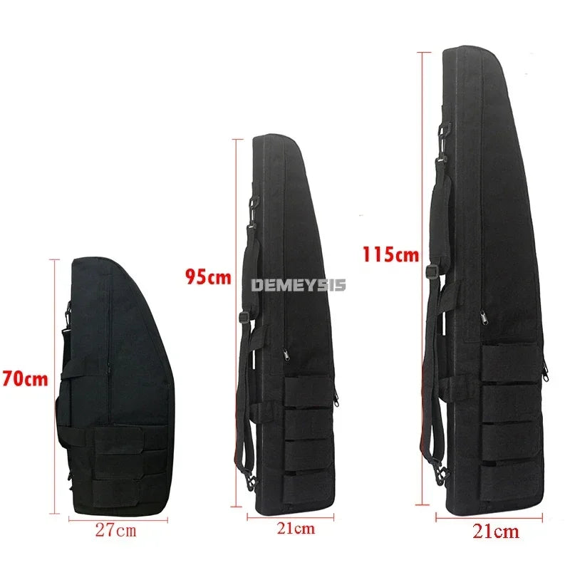 70cm / 95cm / 115cm Tactical Gun Storage Bag Outdoor Shooting Hunting Shotgun Carry Case Rifle Shoulder Bag with Pad