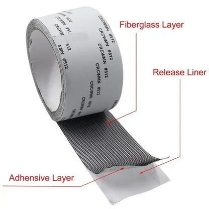 Adhesive Mosquito Net Repair Tape Adhesive Mesh Screen Tape Window Door Waterproof Mosquito Net Patch Fix Mesh Netting Broken