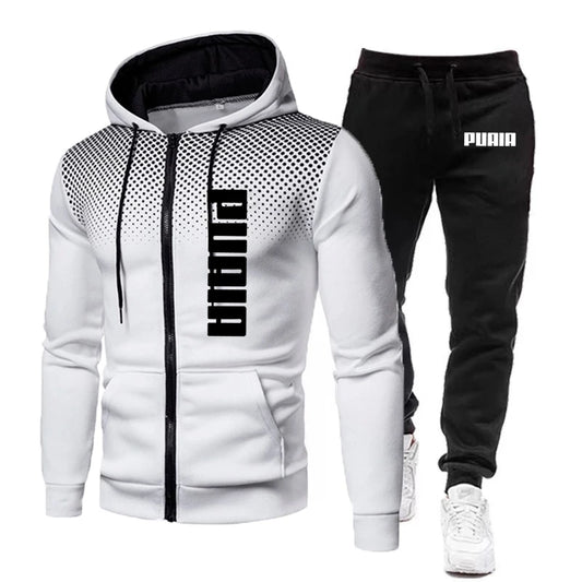 Hot Sales Hoodies Quality Men's Tracksuit Jogging Outdoor Daily Zipper Coat Top Autumn Winter Versatile Sweatpants Fashion Suit