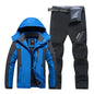 2024Fishing jacket, winter and autumn warm and waterproof ski suit, hiking and hunting pants, multi pocket men's fishing suit