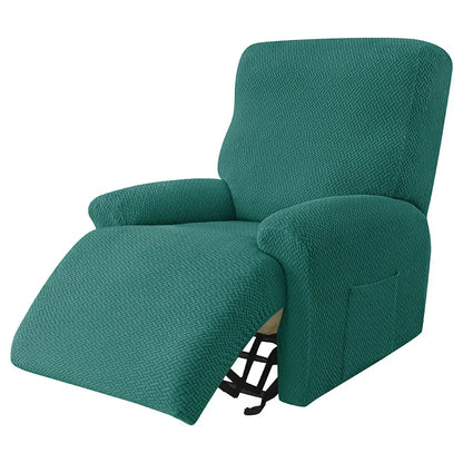 Recliner Sofa Cover Lazy Chair Solid Color Cushion Cover Sofa Cover 1/2/3/4 Seat Waterproof Leaf Texture Sofa