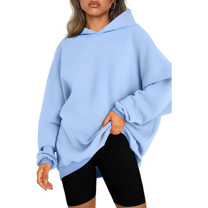 Hoodies for Women Oversized Hooded Sweatshirts Fleece Casual Long Sleeve Pullover Loose Lightweight Fall Clothes 2023