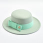 Fedora Hat for Women Fashion Formal Wedding Decorate Church Cap Flat Top Bow Party Jazz Hat Chapeau Femme