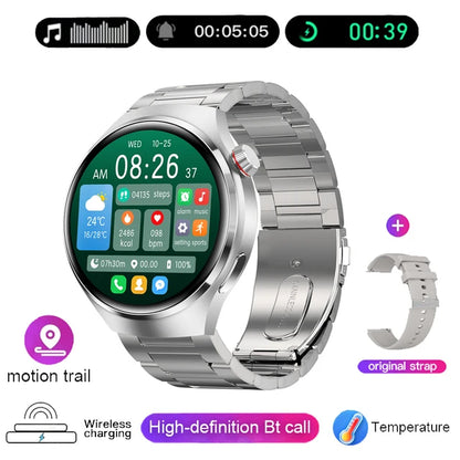 New GPS Smart Watch Men For Huawei Watch 4 Pro 360*360 HD Screen Heart rate Bluetooth Call IP68Waterproof Blood Sugar Smartwatch