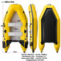 New 0.9mm Thickening (2.3~3.3m) Assault Boat Set 2-6 People Assault Boat Air Alloy Floor Lifeboat Kayak Inflatable Fishing Boat