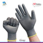 10/20 Pair Logo Free Polyurethane Gloves Safety Work Gloves Repair Gloves Palm Coated Gloves Carpenter Repairman Supplies