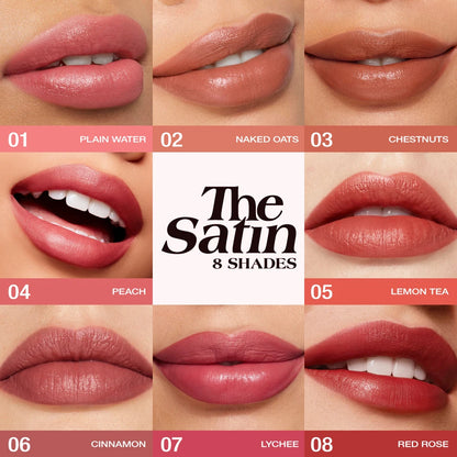 O.TWO.O Lipstick Lip Tint Moisturizing Nourishing Glow Lightweight Smooth Non-Sticky Refreshing Red High-shine Lipstick Makeup