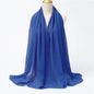 Muslim Chiffon Hijab Scarf Women Long Solid Color Head Wrap For Women Hijabs Scarves Ladies Muslim Veil Jersey Hijabs