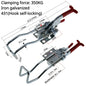 304 Stainless Steel / Iron galvanized Quick Fixture Adjustable Buckle Lock Clamp Box Buckle Horizontal Fixture Door Bolt Clamp