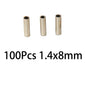 100pcs Fishing Line Connector Fixing Accessories Crimp Sleeve Copper Tube Wire Pipe Crimp Sleeves Carp Fishing Accessories Pesca