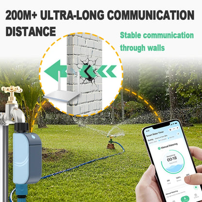 Smart WIFI Garden Watering Timer Tuya Automatic Sprinkler Remote Drip Irrigation System Outdoor Water Controller Valve Goole Hom