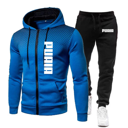 Hot Sales Hoodies Quality Men's Tracksuit Jogging Outdoor Daily Zipper Coat Top Autumn Winter Versatile Sweatpants Fashion Suit