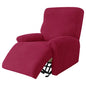 Recliner Sofa Cover Lazy Chair Solid Color Cushion Cover Sofa Cover 1/2/3/4 Seat Waterproof Leaf Texture Sofa