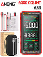 ANENG 683 6000 Counts Multimetro  Smart Multimeter High-end Touch  Test Rechargeable Multitester AC/DC Voltage Tester Current To