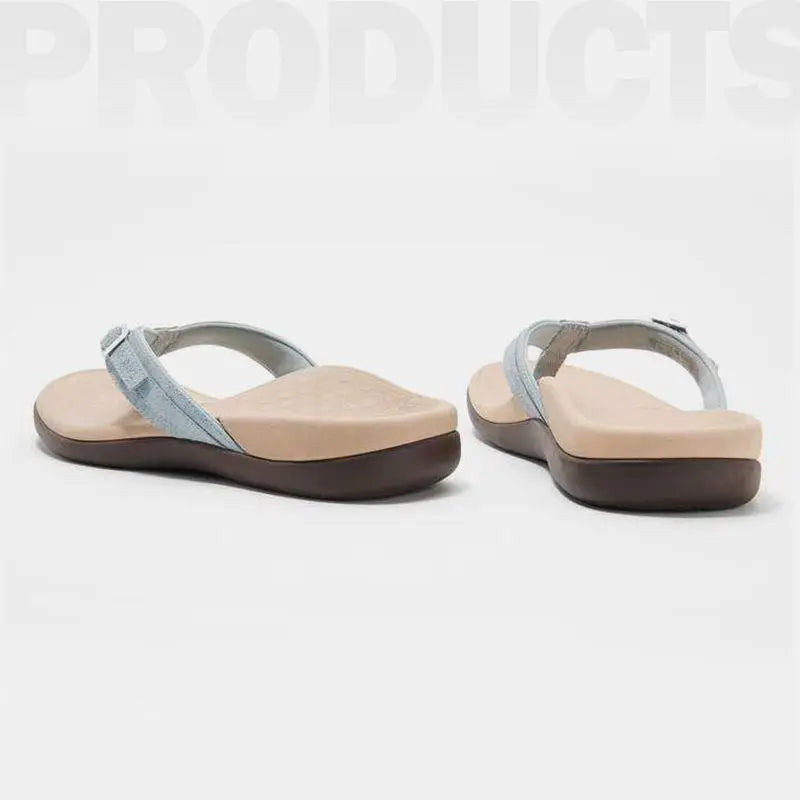 Women Orthopedic Sandals Arch Support Flip Flops for Plantar Fasciitis Comfort Summer Sandals Flat Bottomed Casual Flip Flops